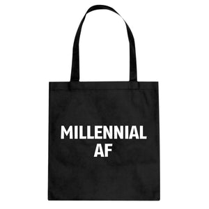 Millennial AF Cotton Canvas Tote Bag