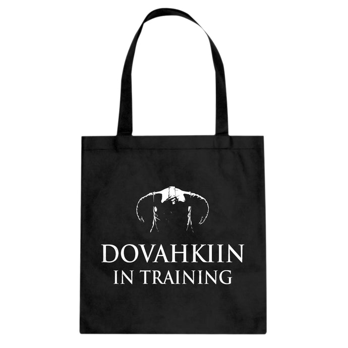 Dovahkiin in Training Cotton Canvas Tote Bag