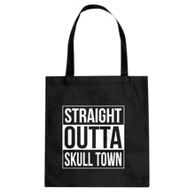 Straight Outta Skull Town Cotton Canvas Tote Bag