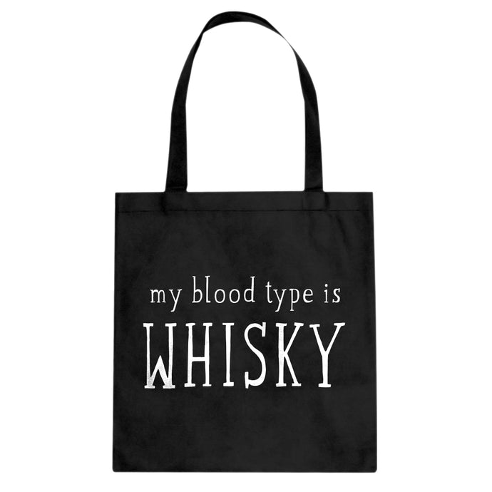 My Blood Type is Whisky Cotton Canvas Tote Bag