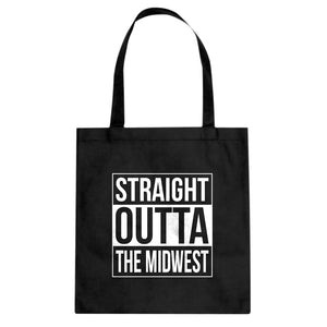 Straight Outta the Midwest Cotton Canvas Tote Bag