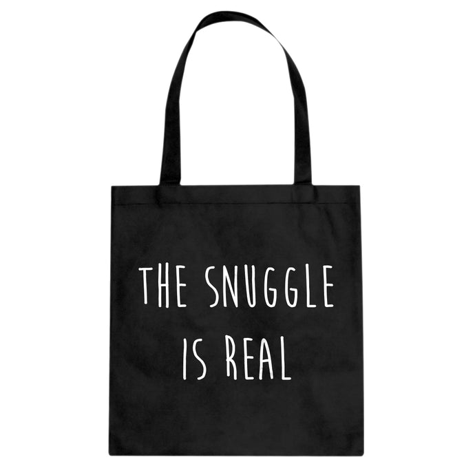 The Snuggle is Real Cotton Canvas Tote Bag