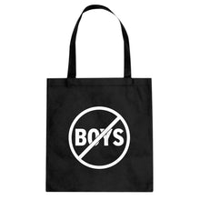No Boys Cotton Canvas Tote Bag