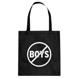 No Boys Cotton Canvas Tote Bag