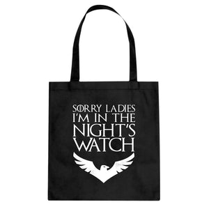 Tote Sorry Ladies Nights Watch Canvas Tote Bag