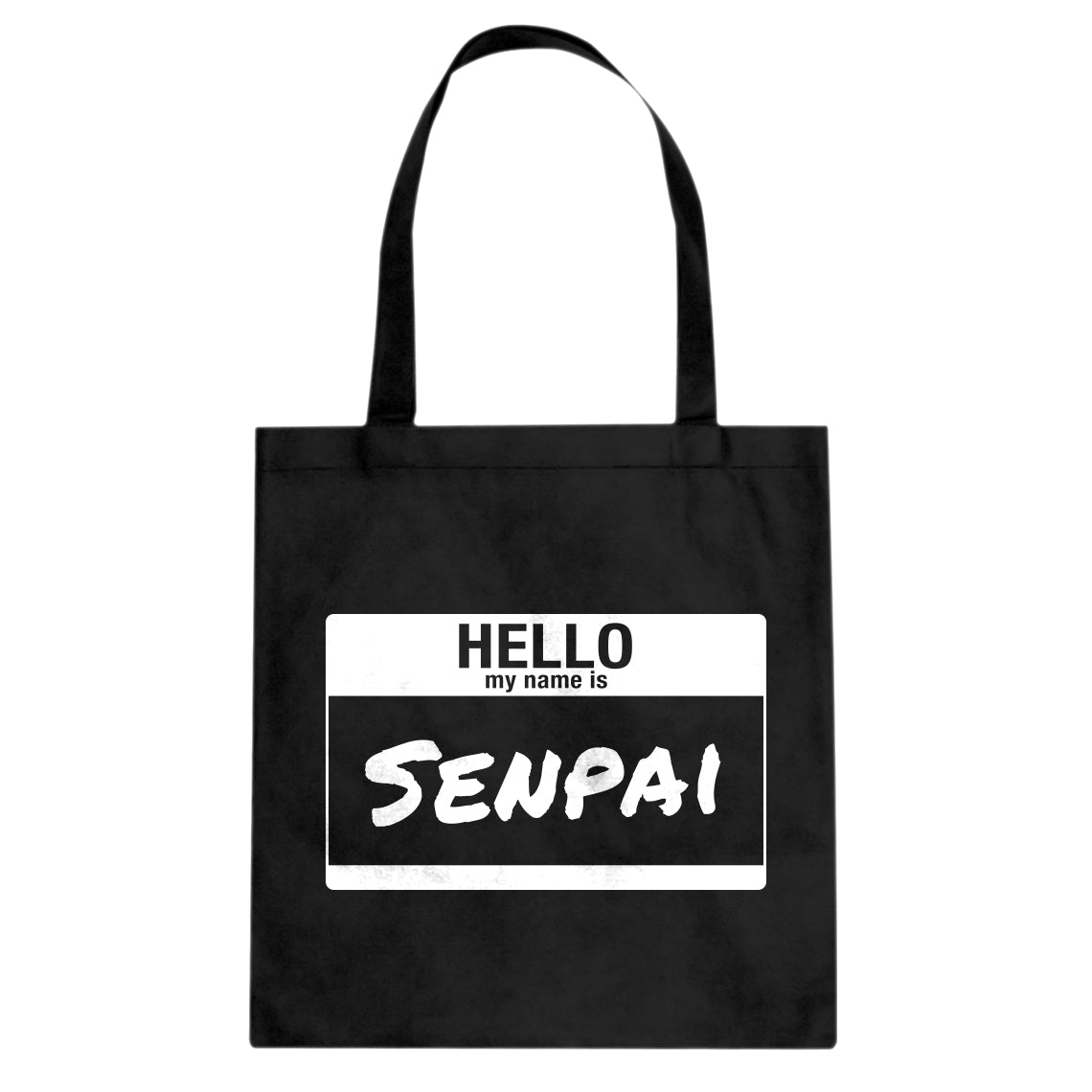 Tote Hello My Name is Senpai Canvas Tote Bag