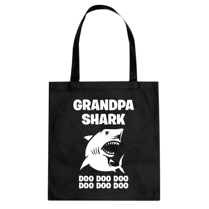Grandpa Shark Cotton Canvas Tote Bag