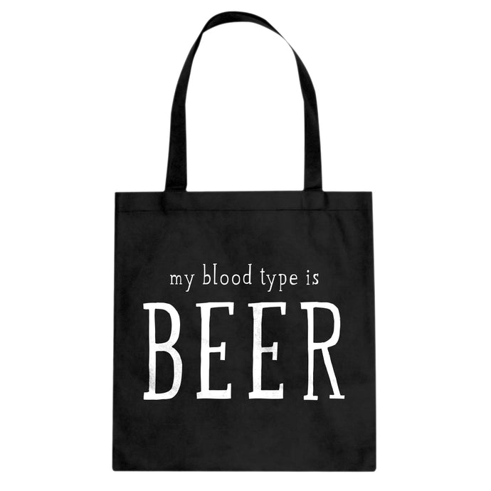 My Blood Type is Beer Cotton Canvas Tote Bag