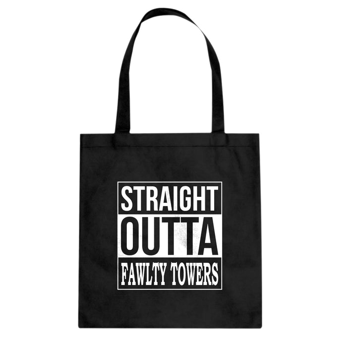 Straight Outta Fawlty Towers Cotton Canvas Tote Bag