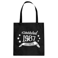 Tote Established 1987 Canvas Tote Bag