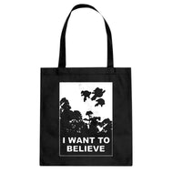 I Want to Believe Super Girls Cotton Canvas Tote Bag