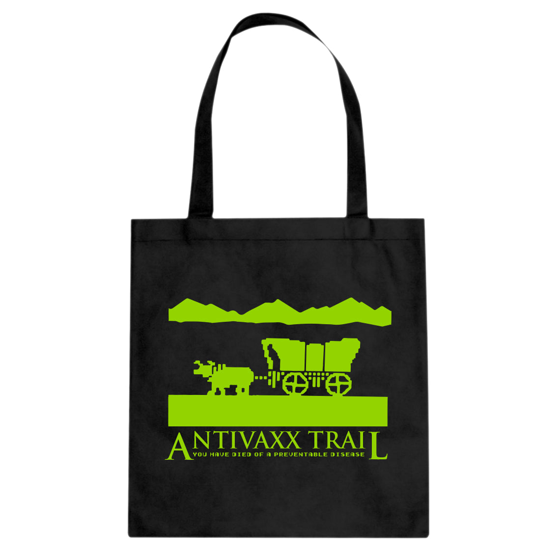 Antivaxx Trail Cotton Canvas Tote Bag