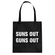 Suns Out Guns Out Cotton Canvas Tote Bag