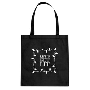 Lets Get Lit Cotton Canvas Tote Bag
