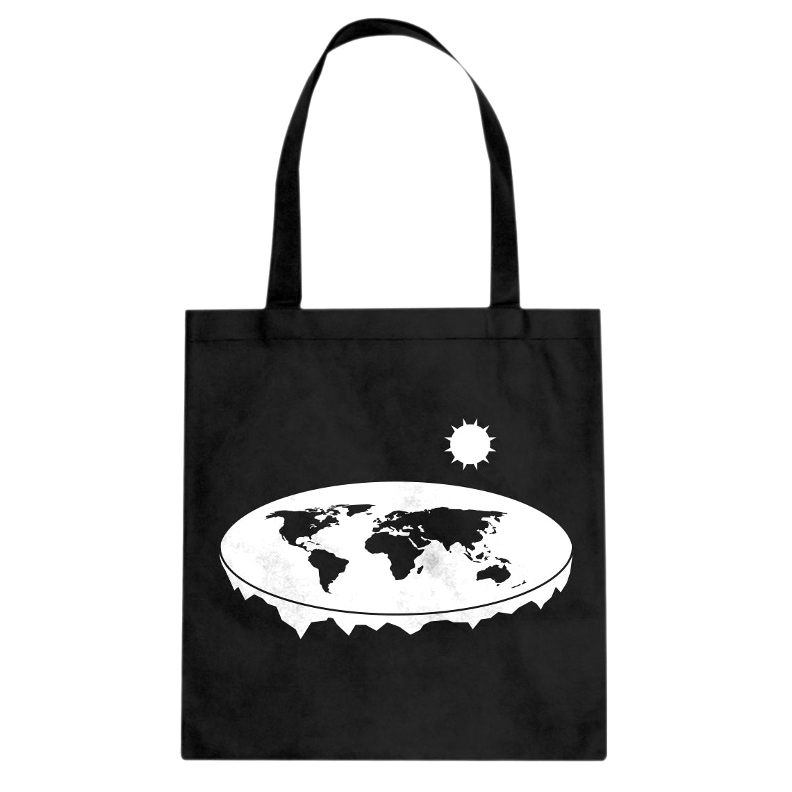 Tote Flat Earth Canvas Tote Bag