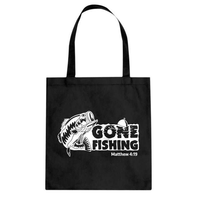 Tote Gone Fishin Canvas Tote Bag