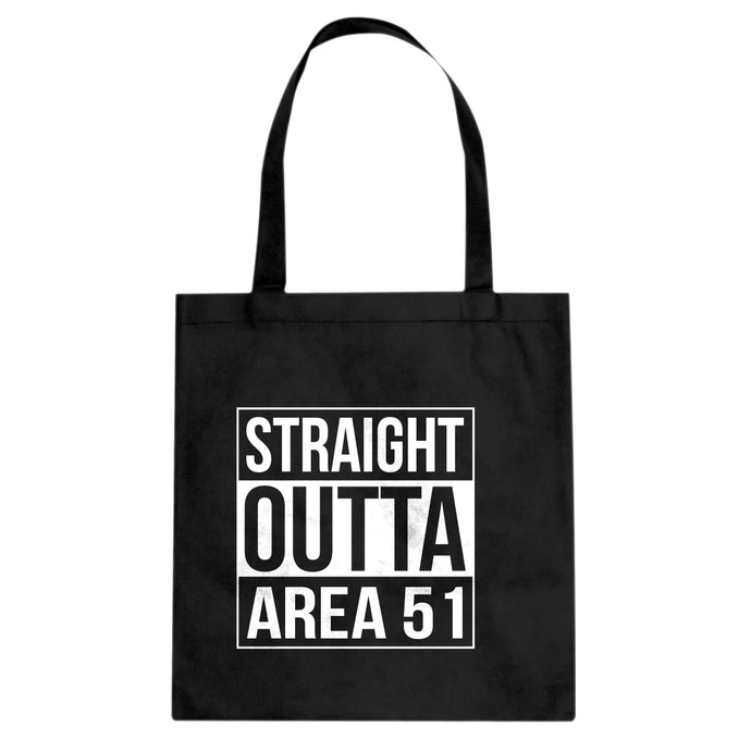 Straight Outta Area 51 Cotton Canvas Tote Bag