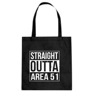 Straight Outta Area 51 Cotton Canvas Tote Bag