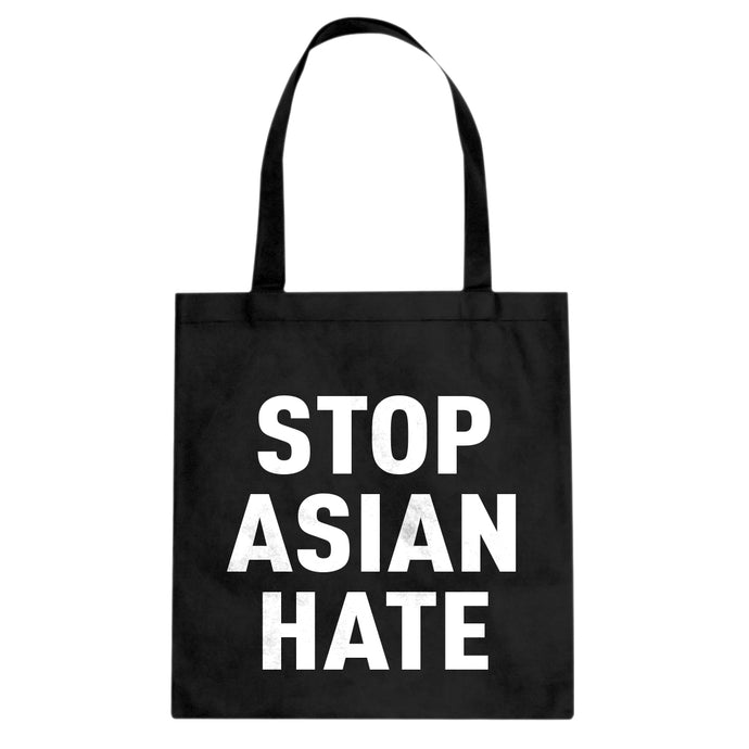 STOP ASIAN HATE Cotton Canvas Tote Bag