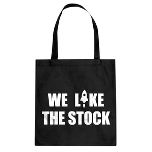 WE LIKE THE STOCK Cotton Canvas Tote Bag