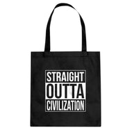 Straight Outta Civilization Cotton Canvas Tote Bag