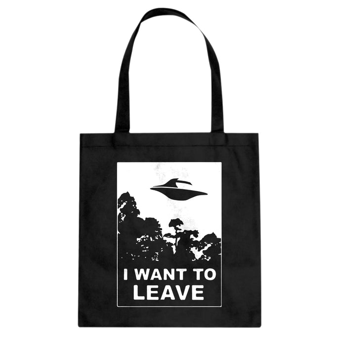 I Want to Leave Cotton Canvas Tote Bag
