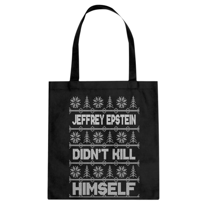 Jeffrey Epstein Ugly Christmas Sweater Cotton Canvas Tote Bag