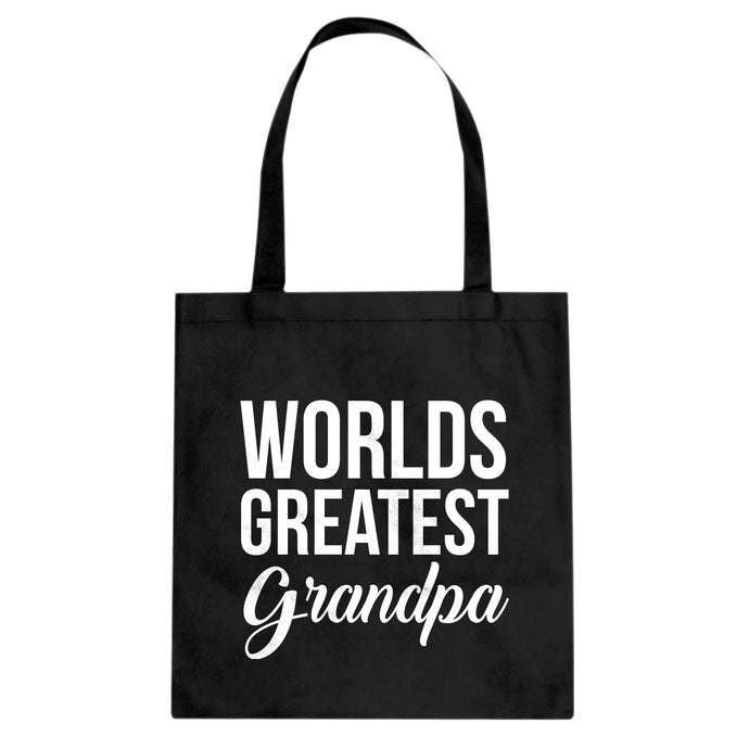 World's Greatest Grandpa Cotton Canvas Tote Bag