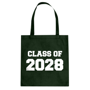 Class of 2028 Cotton Canvas Tote Bag