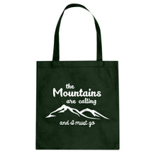 The Mountains are Calling Cotton Canvas Tote Bag