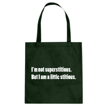 I'm not superstitious Cotton Canvas Tote Bag