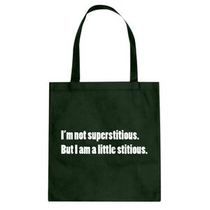 I'm not superstitious Cotton Canvas Tote Bag