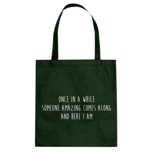 Once in a While Cotton Canvas Tote Bag