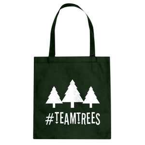 TEAM TREES Cotton Canvas Tote Bag