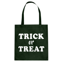 Trick or Treat Cotton Canvas Tote Bag