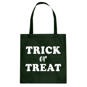 Trick or Treat Cotton Canvas Tote Bag