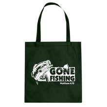 Tote Gone Fishin Canvas Tote Bag