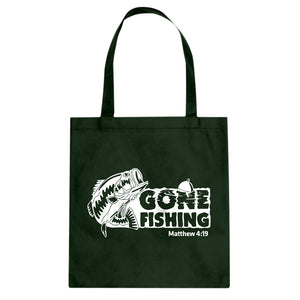 Tote Gone Fishin Canvas Tote Bag