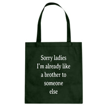 Tote Sorry ladies Canvas Tote Bag