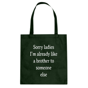 Tote Sorry ladies Canvas Tote Bag