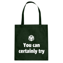 You Can Certainly Try DnD Cotton Canvas Tote Bag