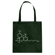 Tote THC Molecule Canvas Tote Bag