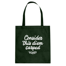 Tote Consider this Diem Carped Canvas Tote Bag