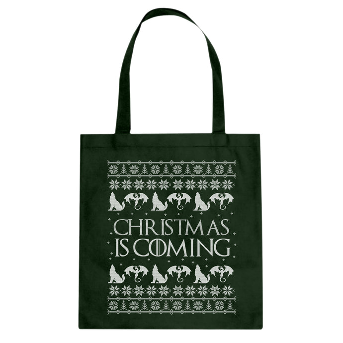 Tote Christmas is Coming Canvas Tote Bag