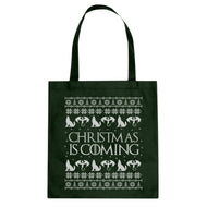 Tote Christmas is Coming Canvas Tote Bag