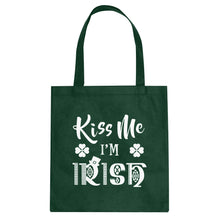 Tote Kiss Me I'm Irish Canvas Tote Bag
