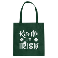 Tote Kiss Me I'm Irish Canvas Tote Bag