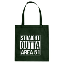 Straight Outta Area 51 Cotton Canvas Tote Bag