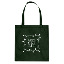 Lets Get Lit Cotton Canvas Tote Bag