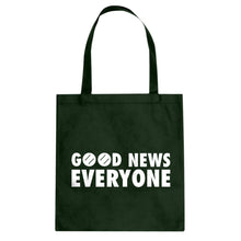 GOOD NEWS EVERYONE Cotton Canvas Tote Bag